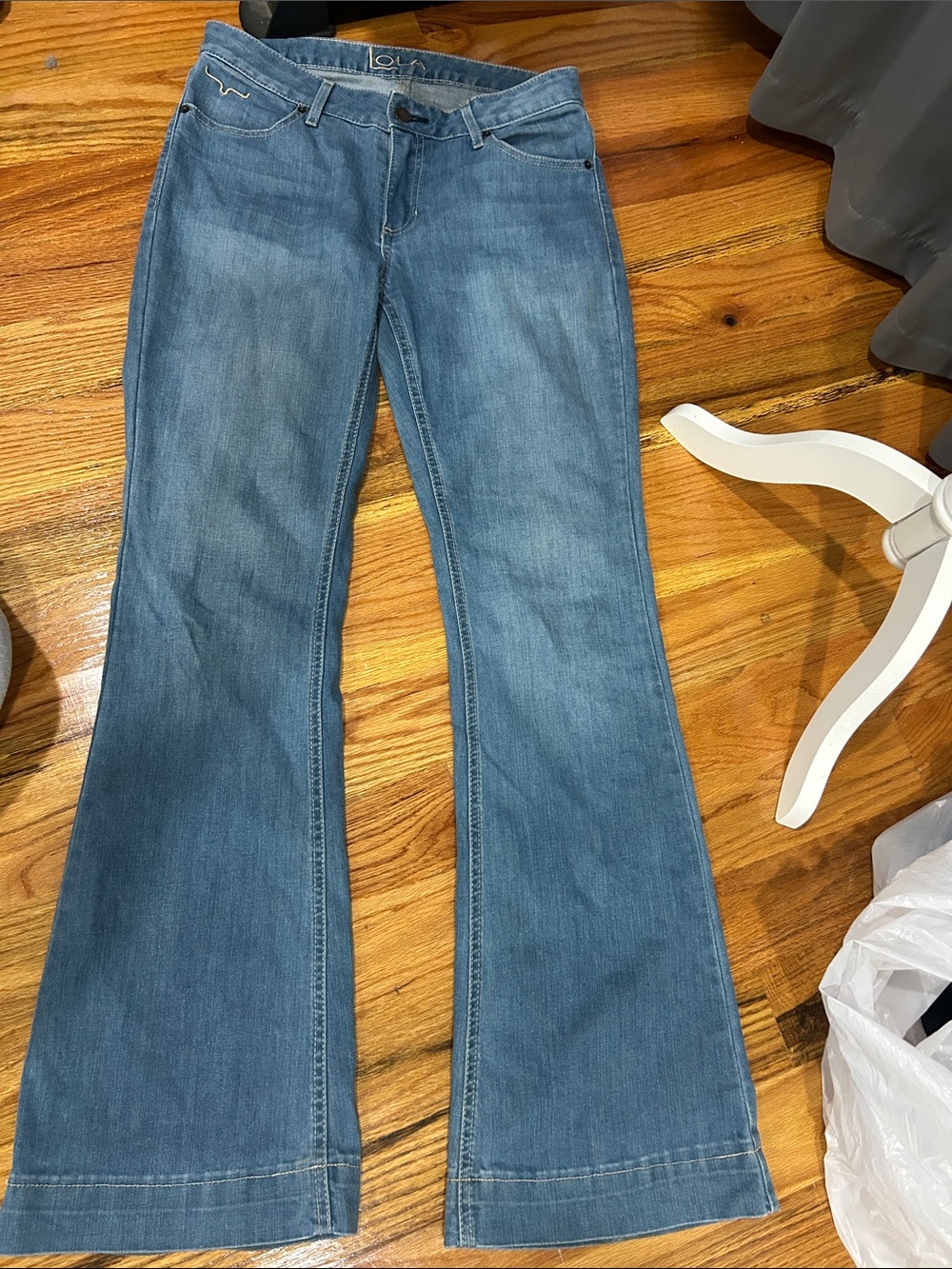 lola Medium Blue Flared Jeans